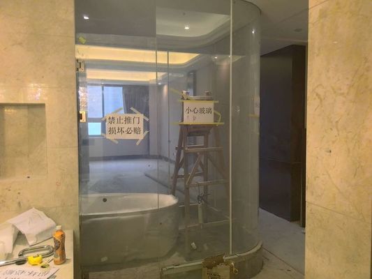 Закаленное фиксированным стальным монолитовым расклассифицированное огнем защитное стекло EI60