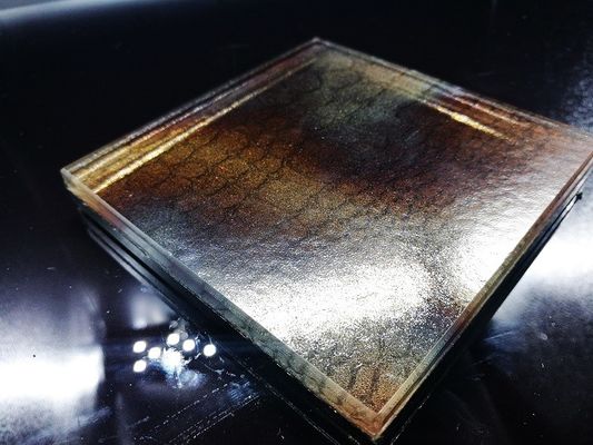 Ячеистая сеть Амбер 6.5mm плакирования ссадины устойчивая прокатанная стеклянная