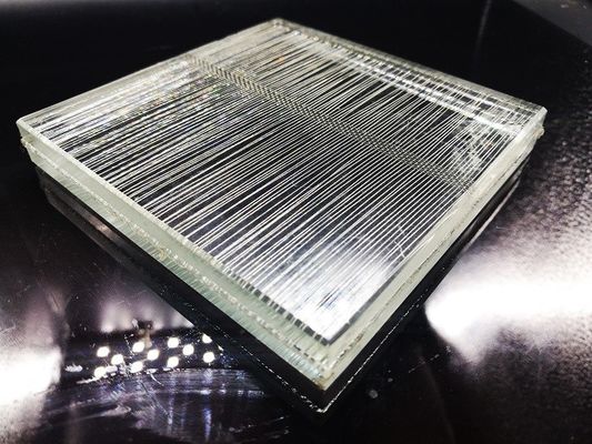 Ячеистая сеть Амбер 6.5mm плакирования ссадины устойчивая прокатанная стеклянная