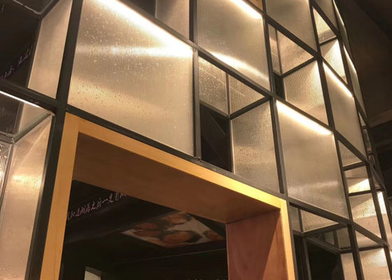 Ультра ясное абстрактное стекло 4mm Shopfronts декоративное сплавленное